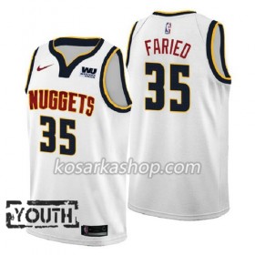 Dres Denver Nuggets Kenneth Faried 35 2018-2019 Nike Bijela Swingman - Dječji